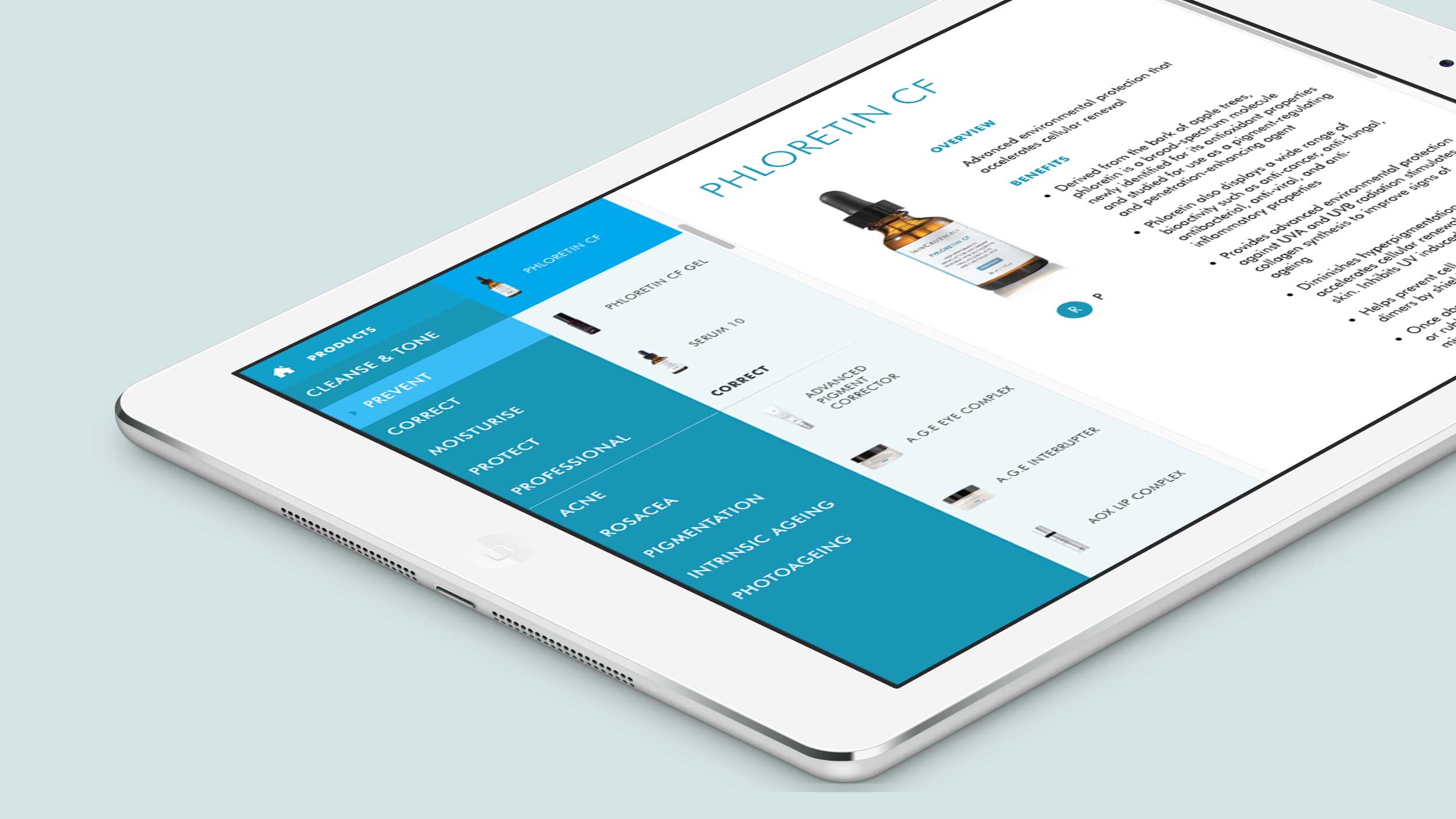 Skinceuticals: The Lab iPad app